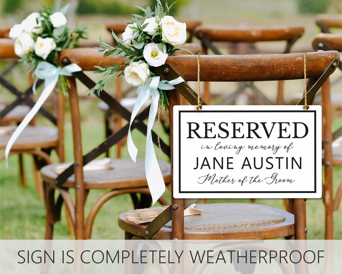 Personalized Reserved Sign Wedding, Reserved Sign Wedding Chair, Wedding Party Reserved, Personalized Name Sign Wedding, Wedding Signage