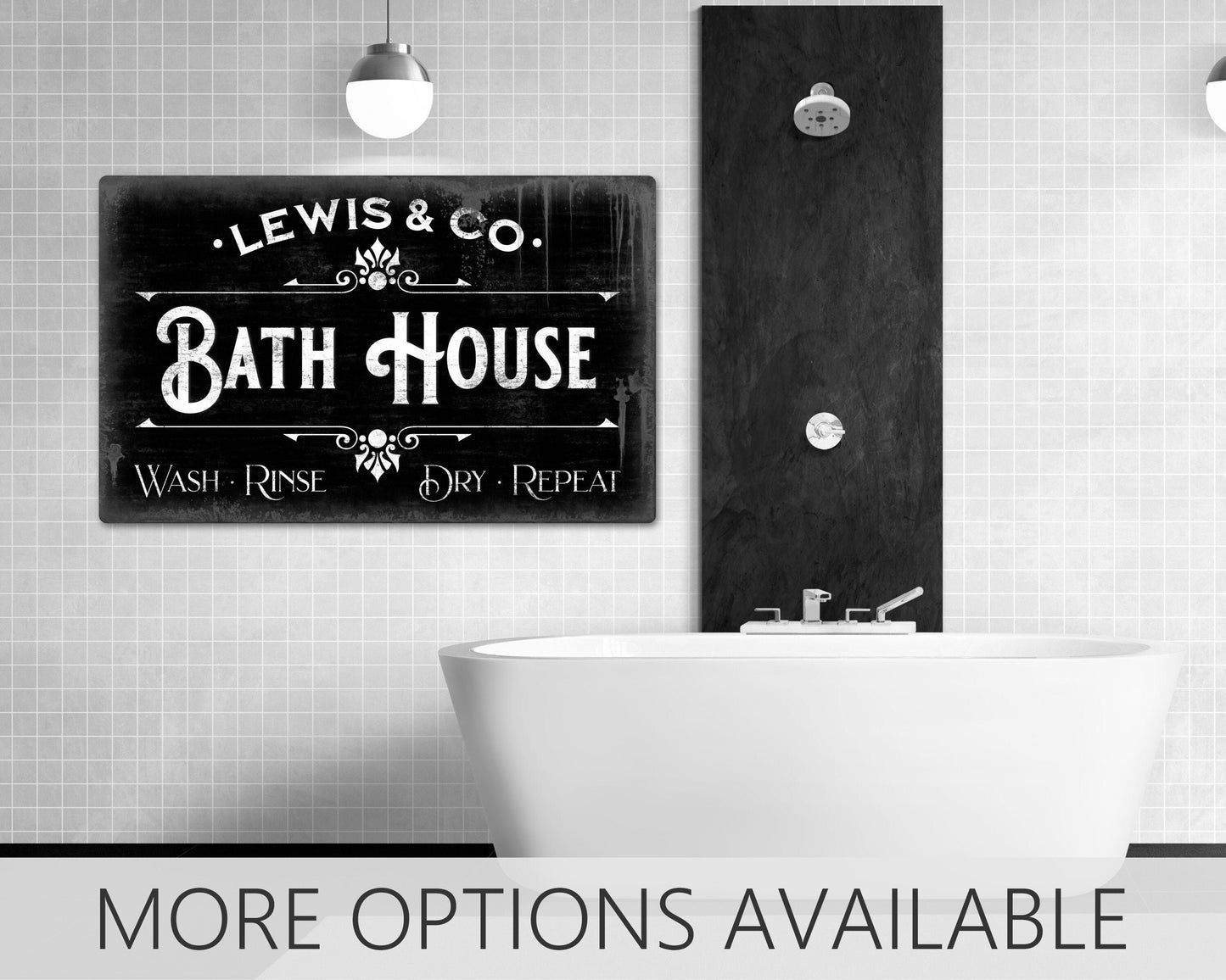 Bath House Sign, Bath Sign, Bathroom Wall Art, Wash Rinse Dry Repeat, Bathroom Sign, Bathroom Wall Decor, Bathroom Decor, Bathroom