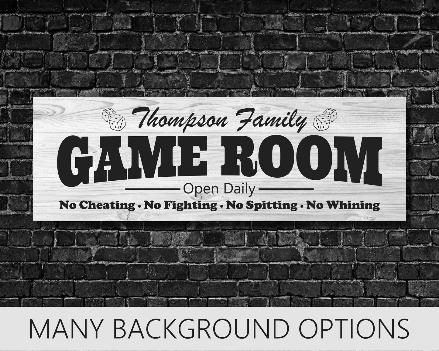 Custom Game Room Sign, Man Cave Decor, Rec Room Sign, Decor for Billard Room