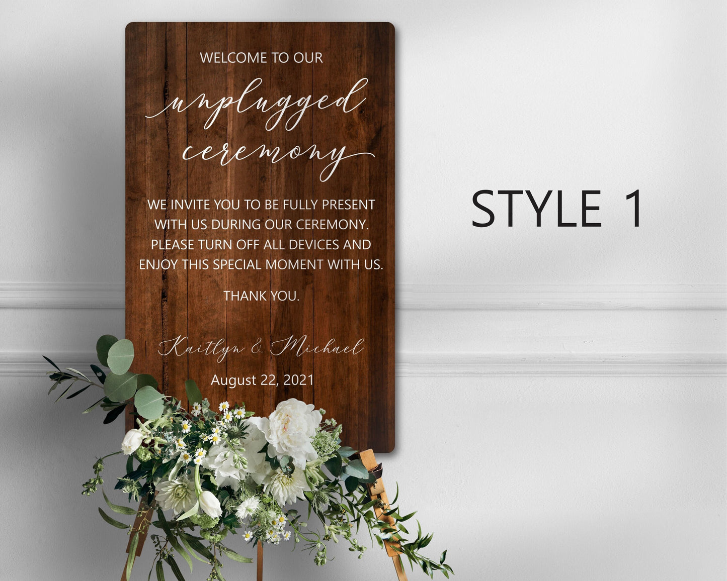 Unplugged Ceremony Sign, Unplugged Ceremony, Unplugged Wedding, Unplugged Sign, Ceremony Sign, Unplugged, No Cell Phone Sign