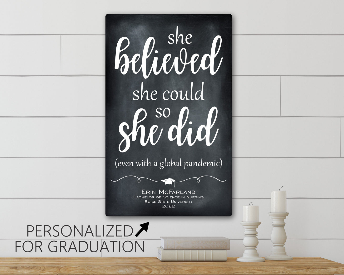 She Believed She Could So She Did, Graduation Gift, Graduation Gift For Her, College Graduation Gift For Her, 2023, Grad Gift