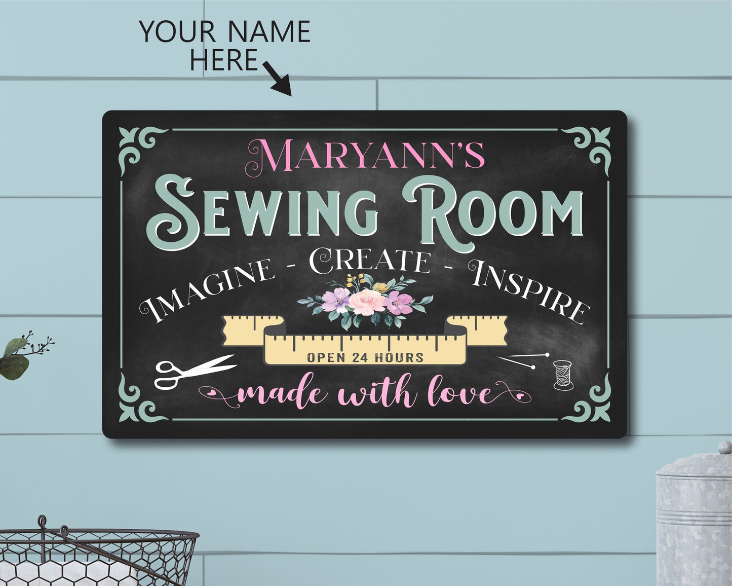 Sewing Sign, Sewing Room, Personalized, Sewing Gift, Sewing Room Decor, Sewing Gift For Women, Quilting Sign, Seamstress Gift