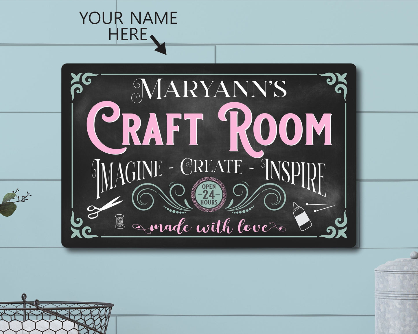 Metal Craft Room Sign, Craft Room Signs Personalized, Craft Room, Craft Room Sign, Personalized Craft Room Sign, Craft Room Decor