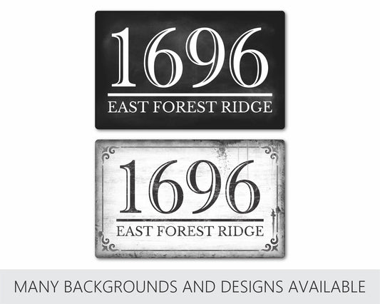 Vintage Custom Address Sign, Hanging Rustic Weatherproof Metal Sign, Metal Address Sign, Home Decor, Metal Sign, Home Address Sign, Address