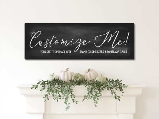 Custom Sign, Custom Metal Sign, Personalized Sign, Kitchen Signs, Farmhouse Decor, Custom Quote Sign, Custom Poem Print, Custom Quote Print