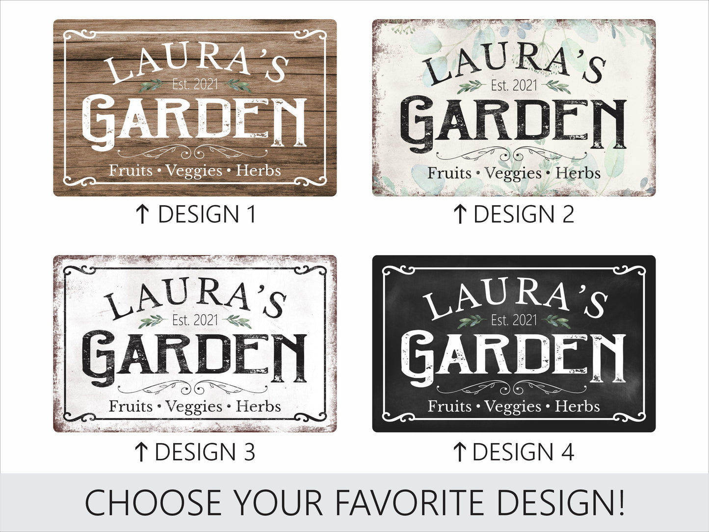 Garden Decor, Garden Art, Garden Decoration, Garden Gifts, Garden Sign, Personalized Garden Sign, Garden Signs Personalized, Metal Garden